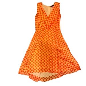 Vince Camuto Divine Retreat Fiery Orange Dress Sz 2 P